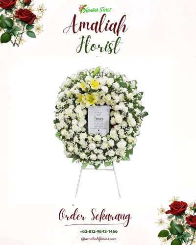 Krans Bunga Duka Cita di Nunbaun Sabu